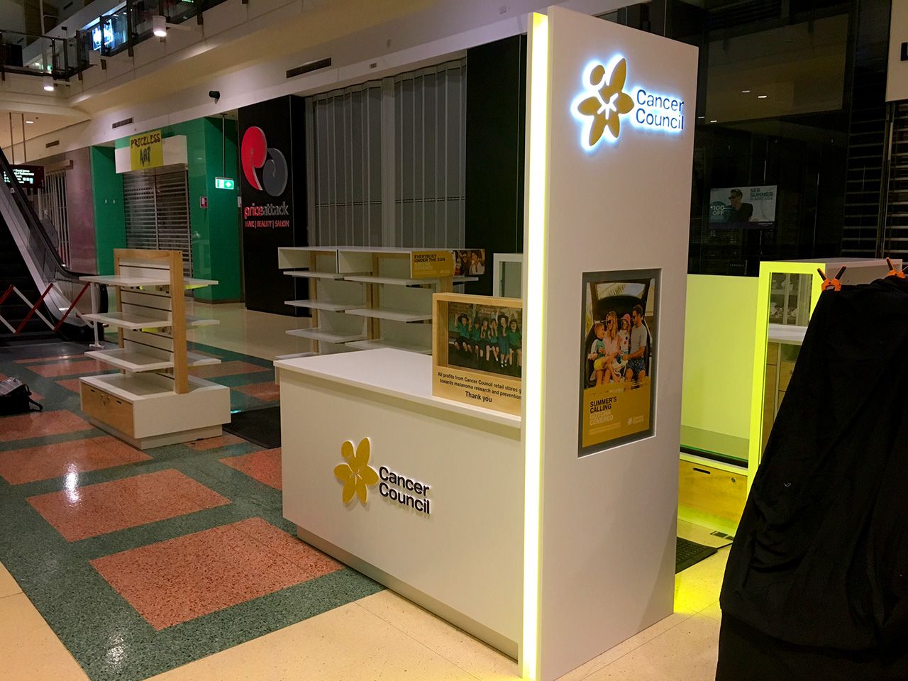 Cancer Council Pop-Up Kiosk